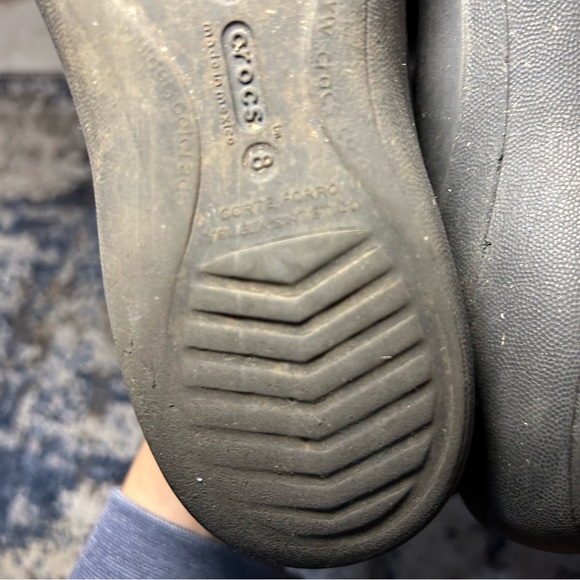 Crocs Jayna Black Slingback Slip On Flats Size 8 - Picture 10 of 11